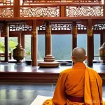 모리셔스 불교 사원 - **Prompt 1: Serene Meditation in a Mauritian Buddhist Temple**
    "A peaceful scene inside a beauti...