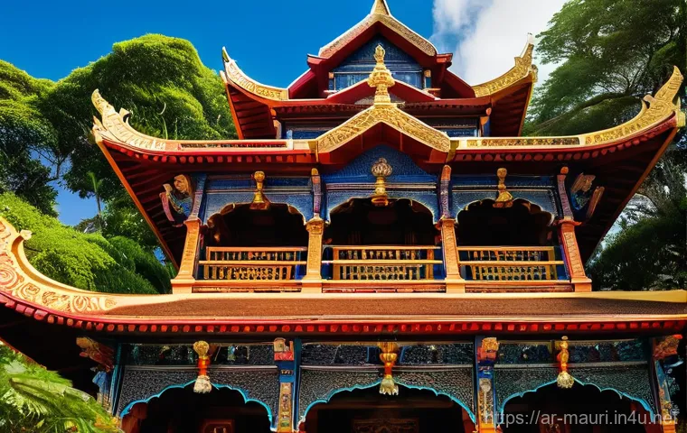 모리셔스 불교 사원 - **Prompt 1: Serene Meditation in a Mauritian Buddhist Temple**
    "A peaceful scene inside a beauti...