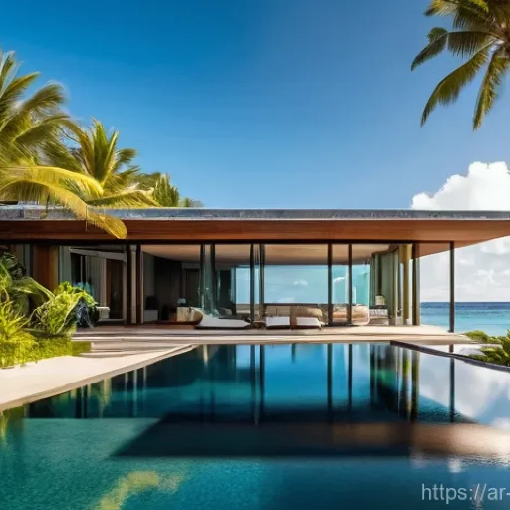 모리셔스 비즈니스 기회 - **Luxury Coastal Living in Mauritius:** An opulent, ultra-modern villa situated on a pristine, seclu...