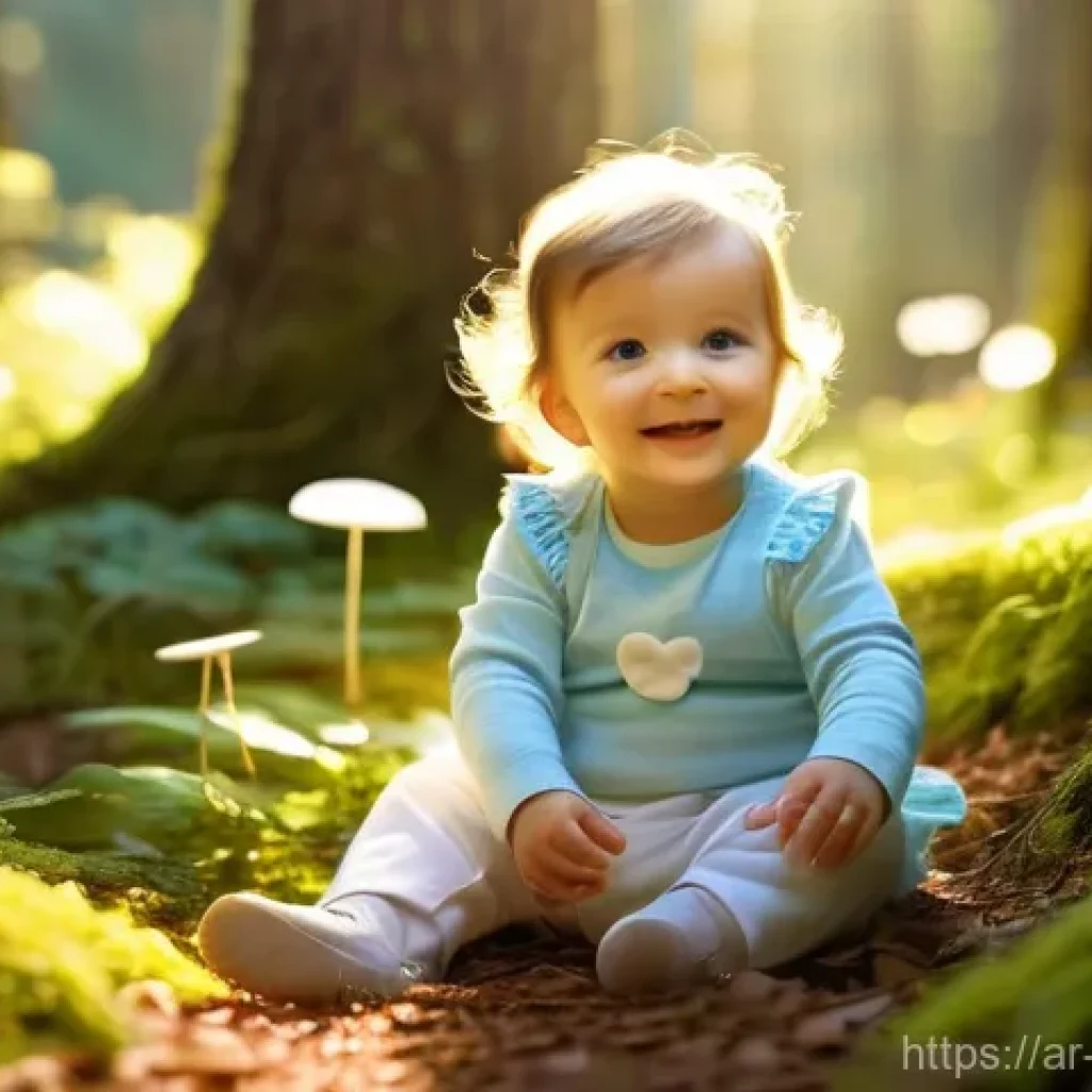 모리셔스 국제 공항 정보 - **Prompt 1: Whimsical Forest Playtime**
    A happy toddler, approximately 18 months old, giggling j...